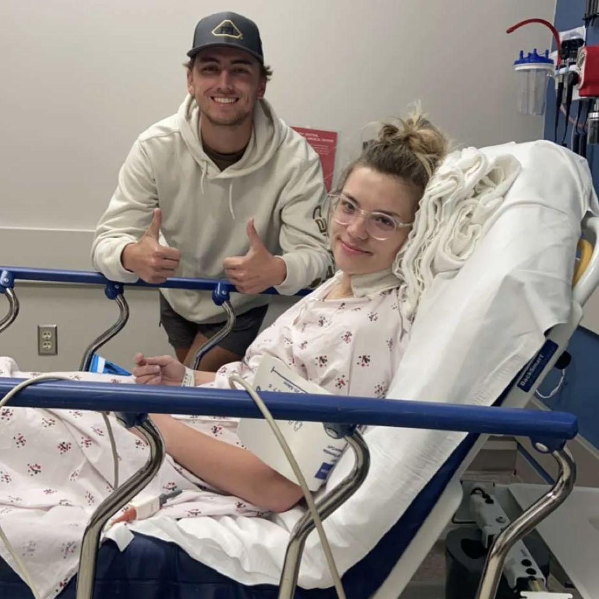 March 2023 - Jacob stuck by my side for 2 days in the hospital
