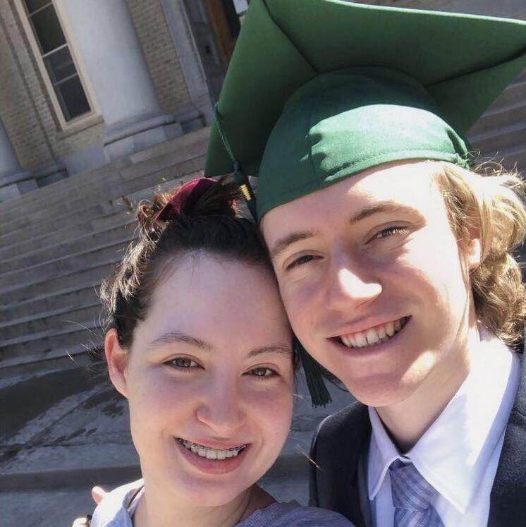 Joel's college graduation in Spring 2021