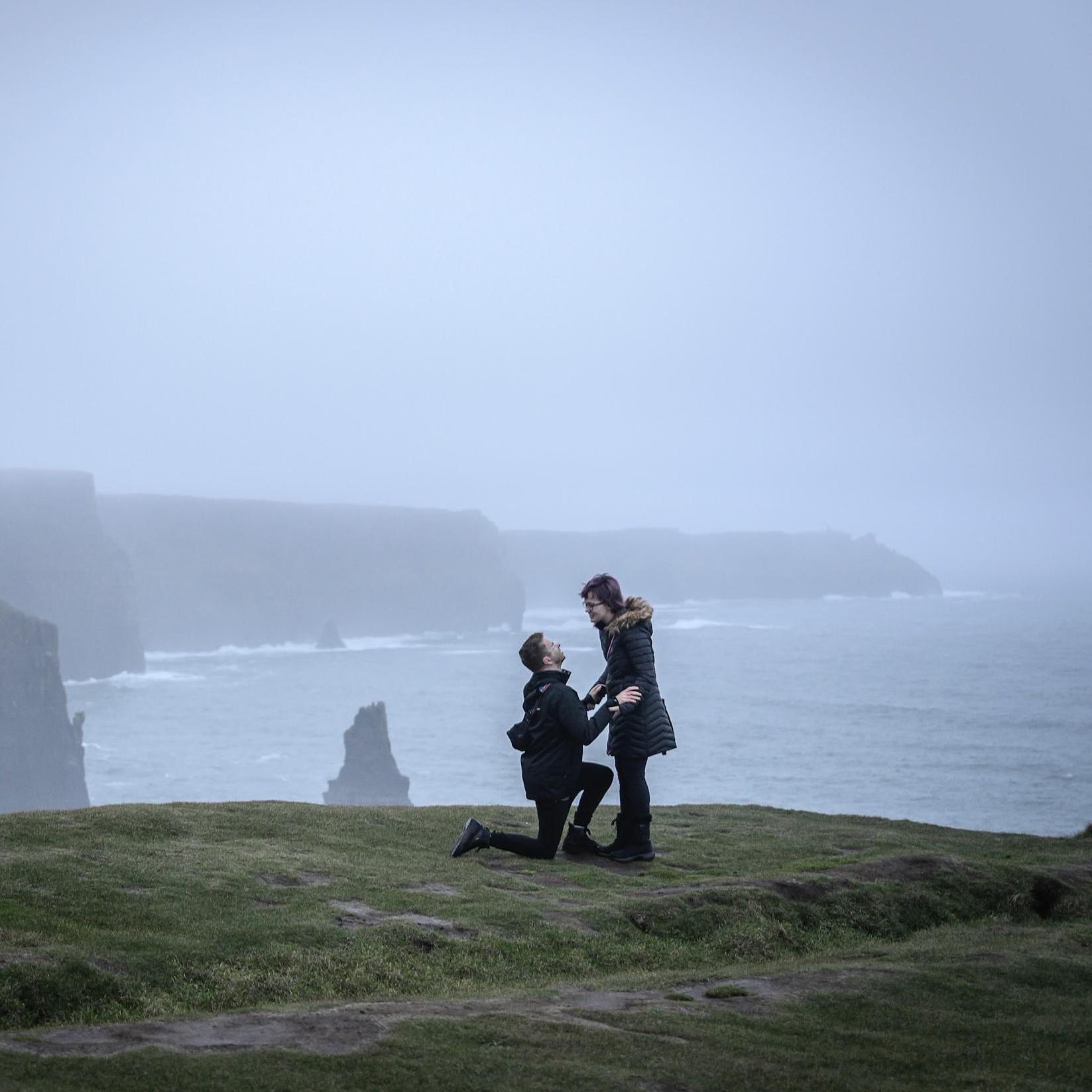 ...he said he had something to say and went down on one knee...