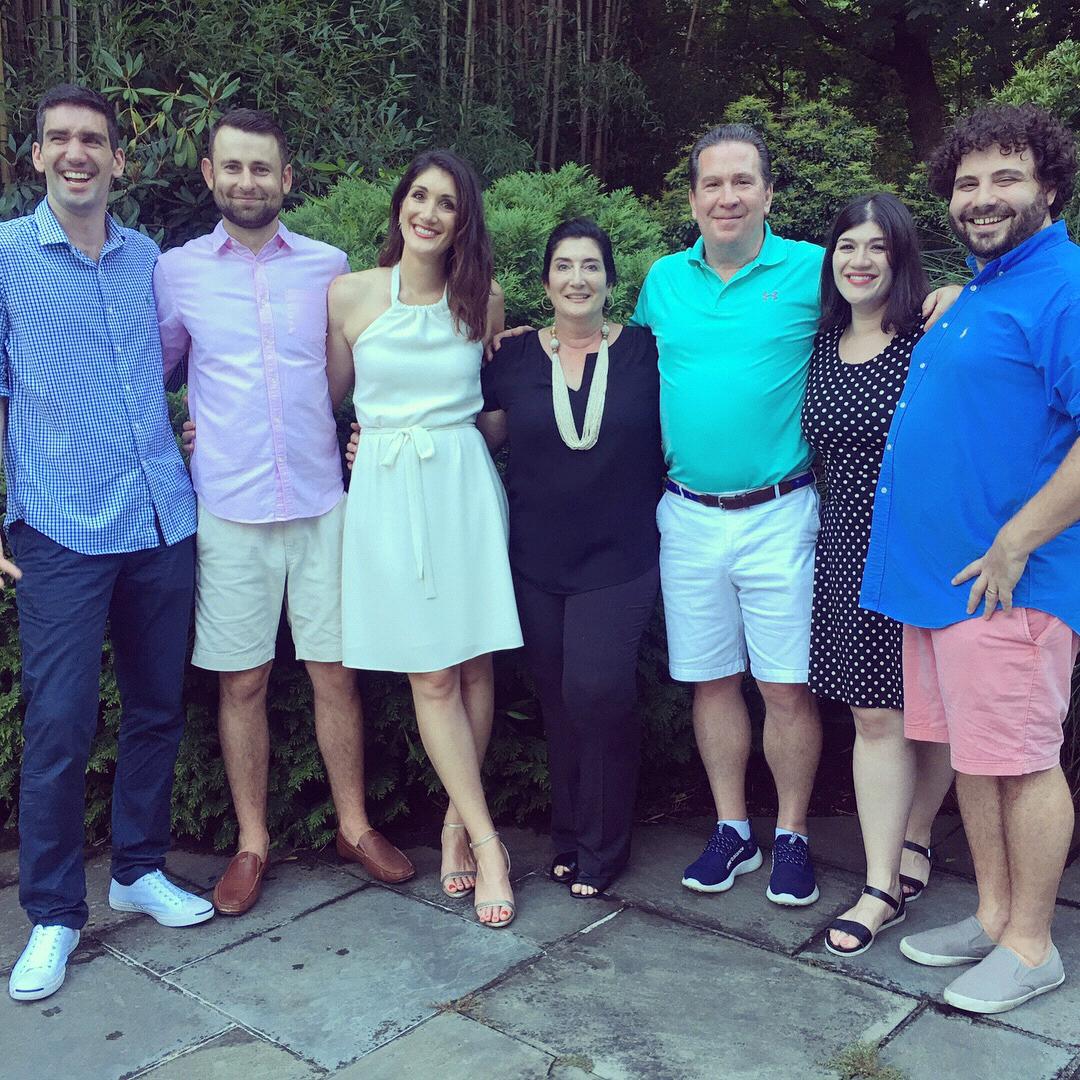 Engagement party at Sam's parent's house
