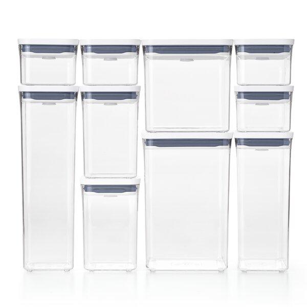 POP 2.0 by OXO 10 piece set white lids