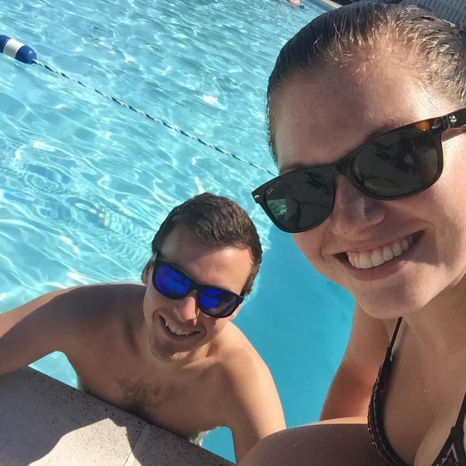We spent so much of that summer by the pool :)