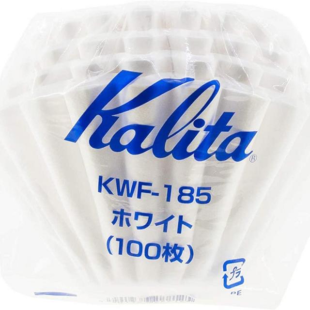 Kalita KWF-185 Wave 185 (100P) Paper Filter, Size, White