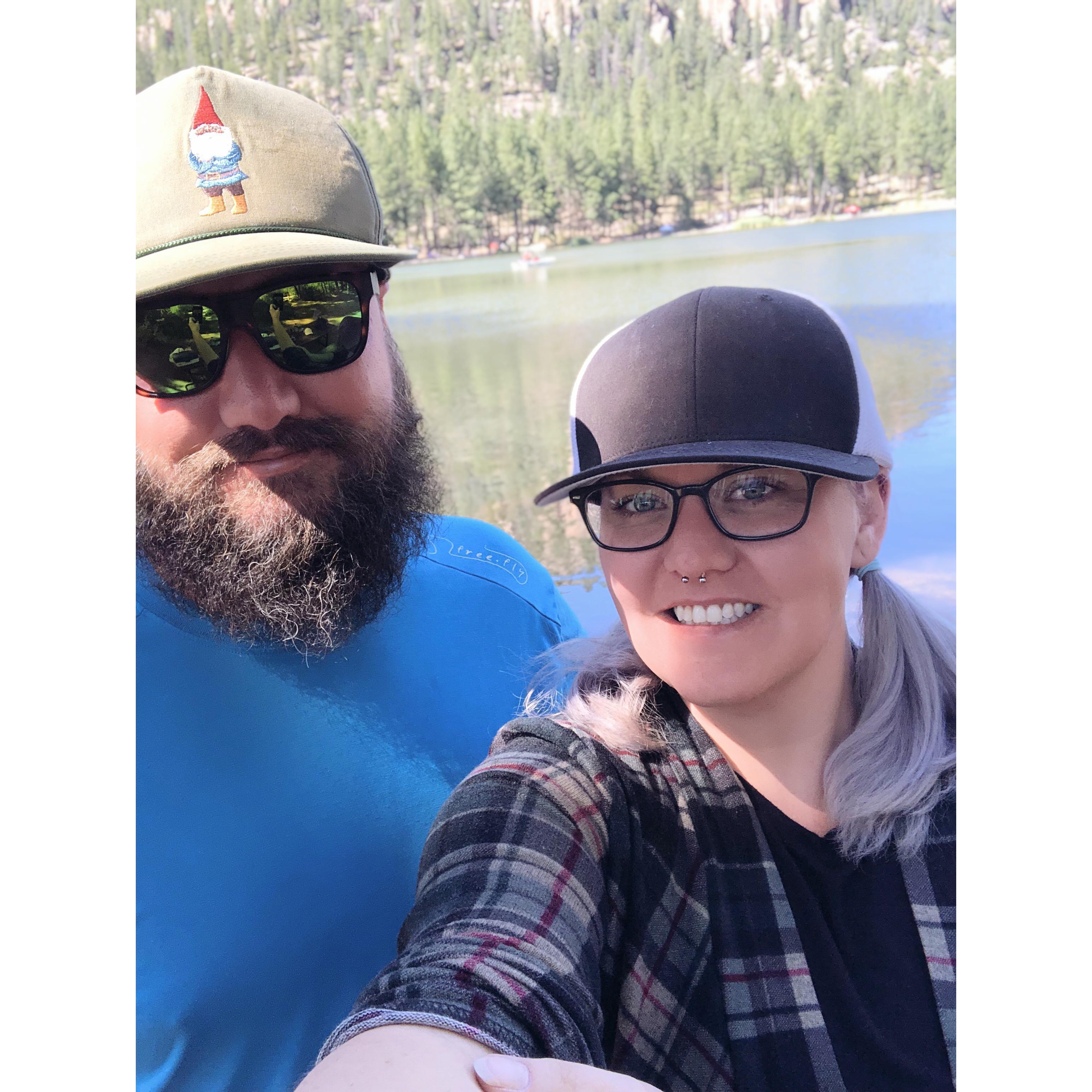 Our first fishing adventure with Cora!
