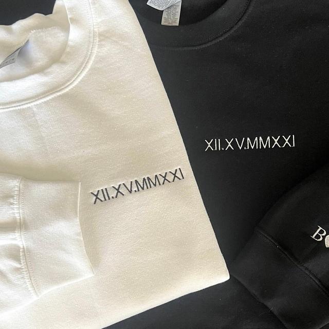 Custom Embroidered Roman Numeral...