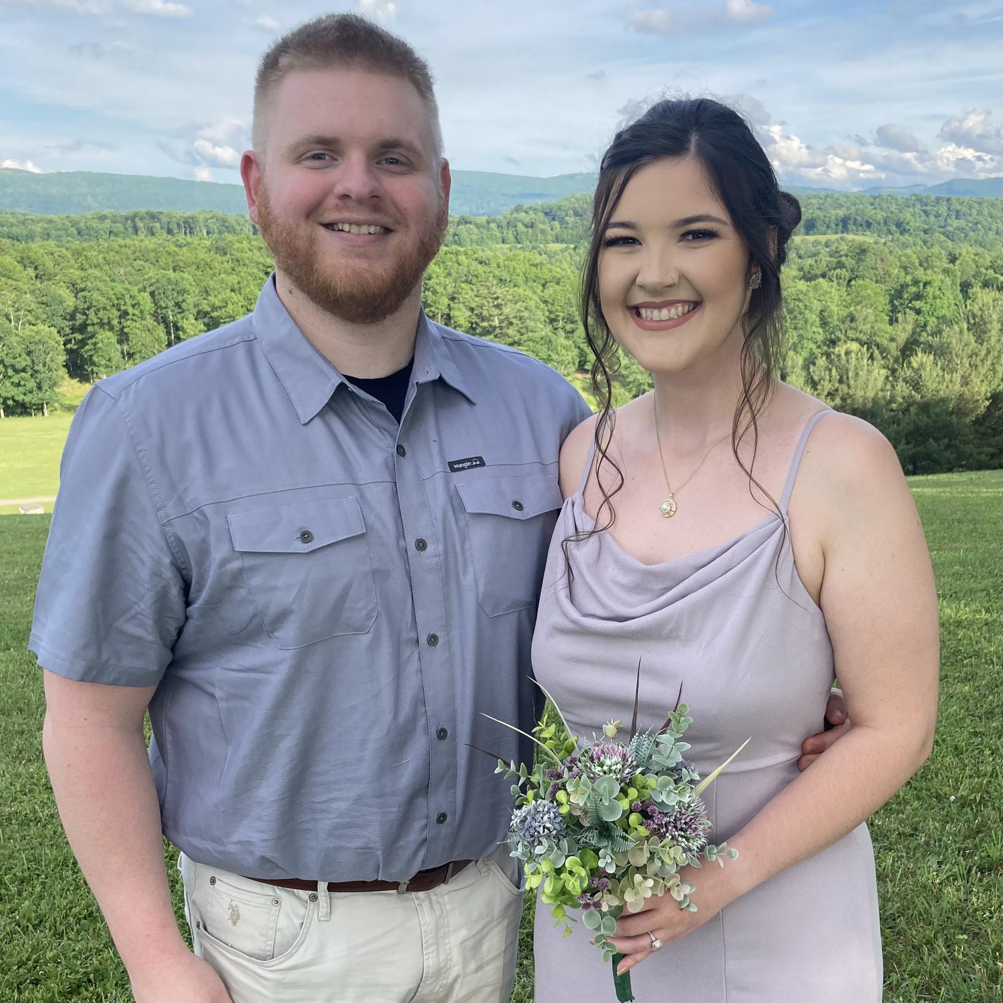 Cassie and Spencer Murphy's wedding in Valley Point, WV (2022).