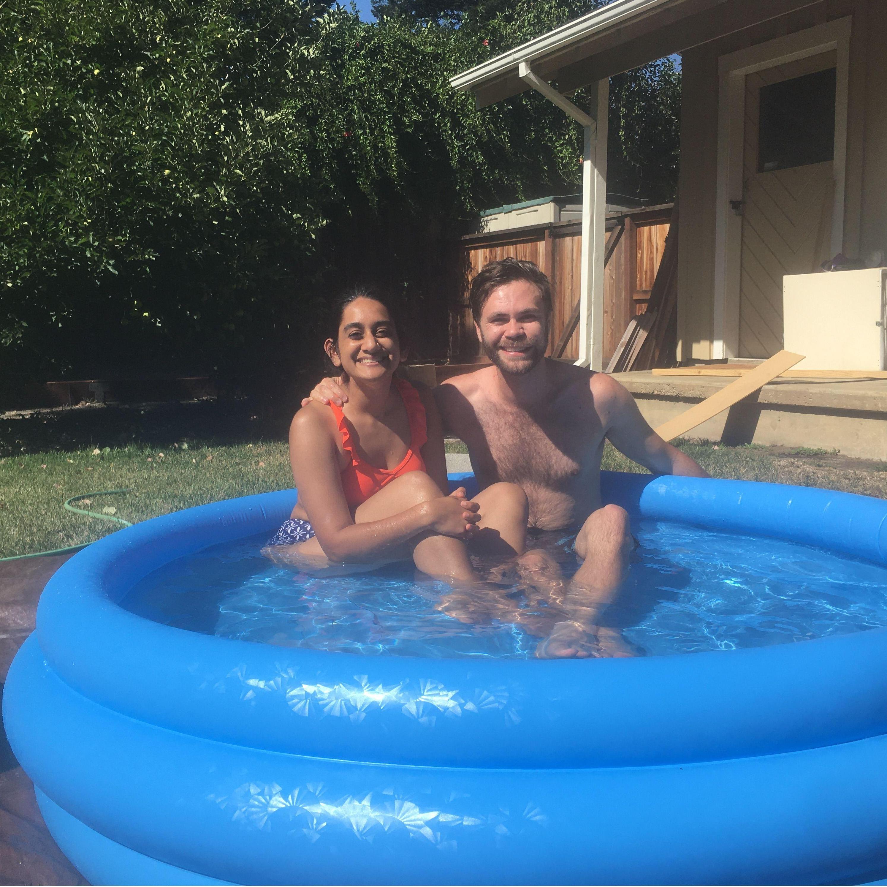 During lockdown, we brought the pool to us!