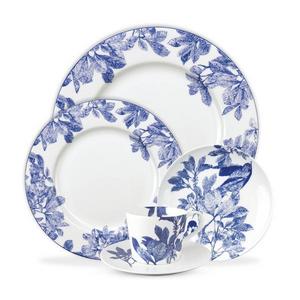 Caskata Arbor Blue 5-piece Rimmed Set (Dinner, Salad, BB, Cup & Saucer)