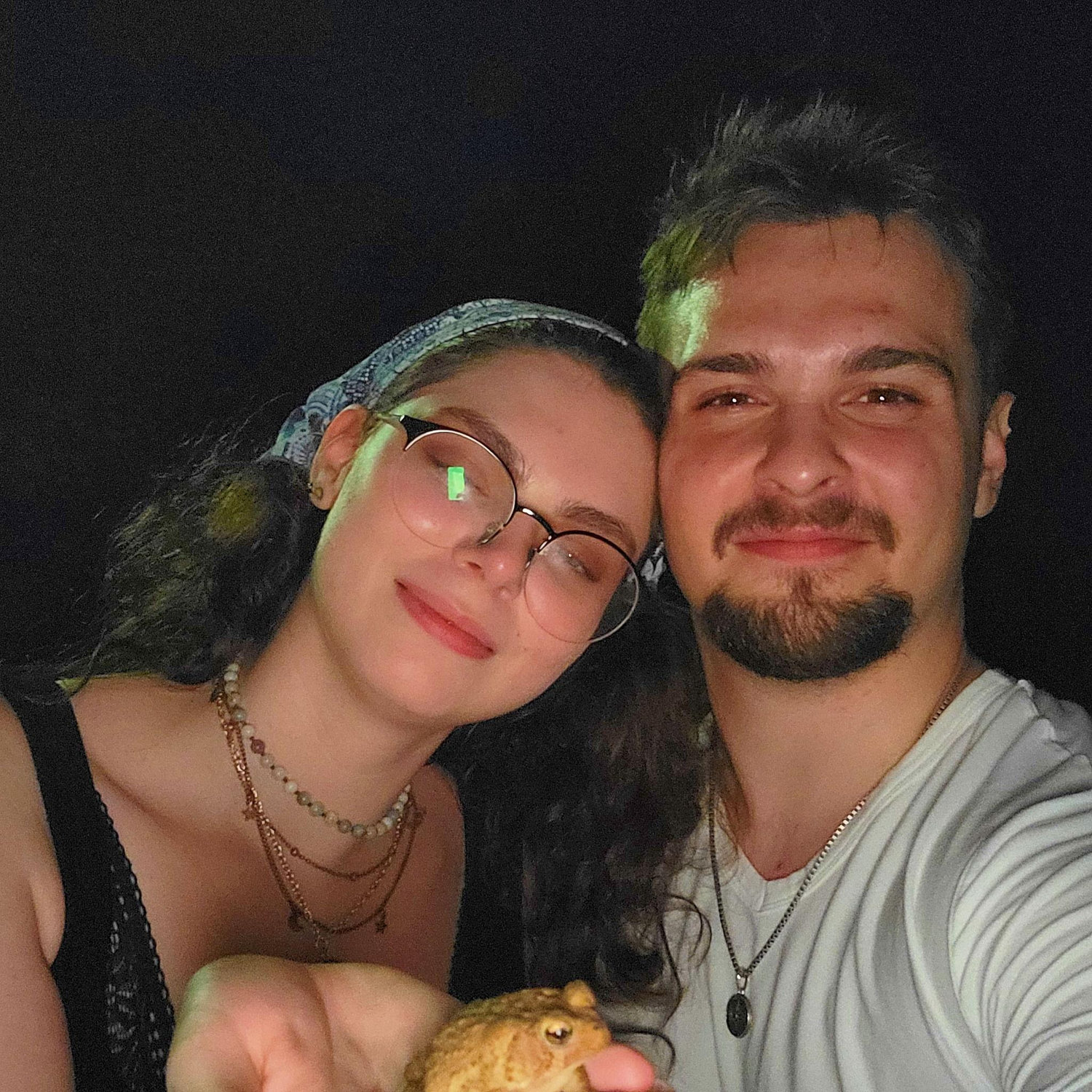 David and Oliva's second date foraging for frogs on a hot Summer night.