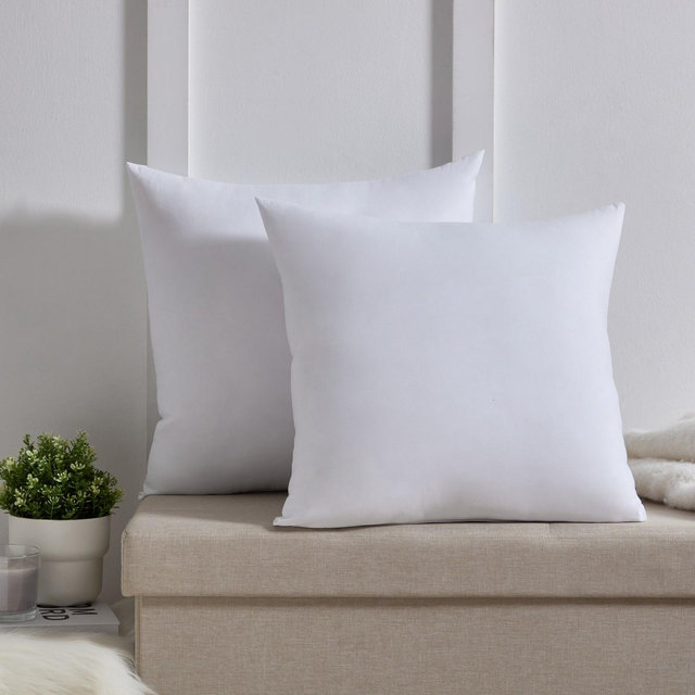 Down Alternative Throw Pillow Inserts by Sweet Home Collection® - 26" x 26" Euro - 2-Pack White