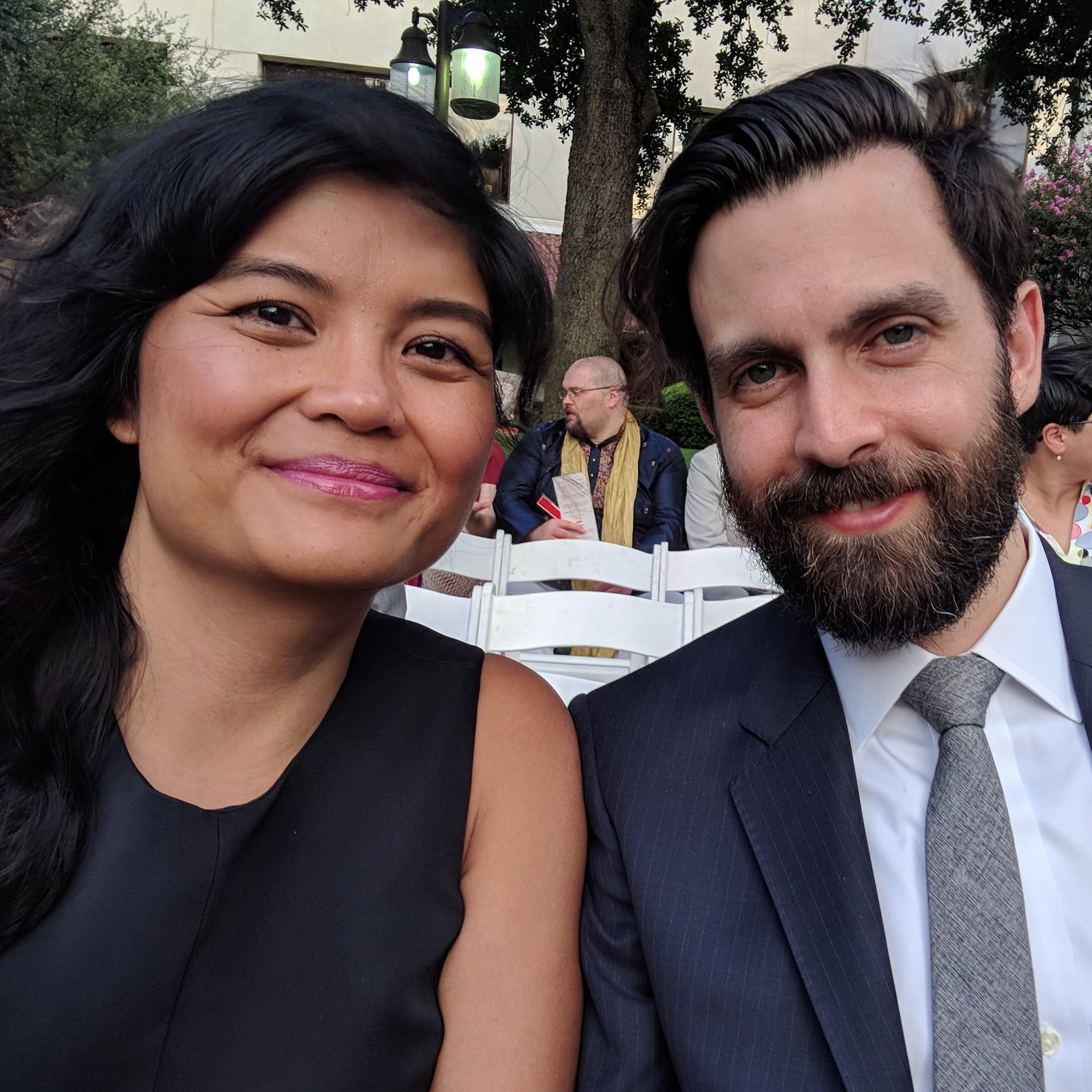 Wedding in Dallas in 100+-degree heat.