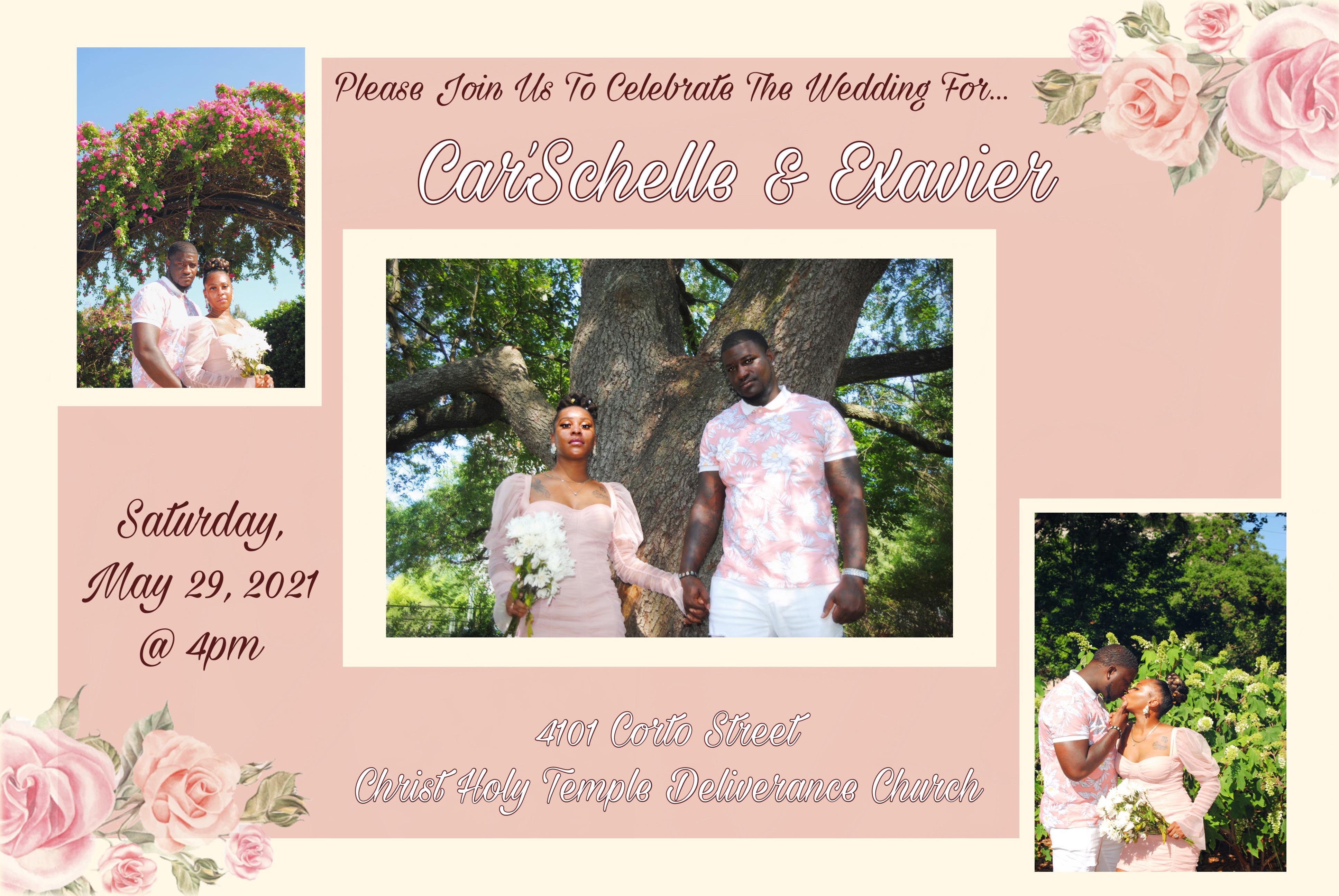 The Wedding Website of carschelle clay and exavier singleton