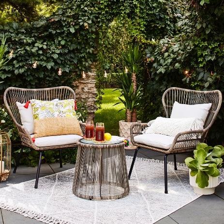 Patio Furniture and Grill