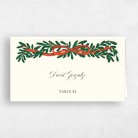 Beige Wedding Place Card - Crosby