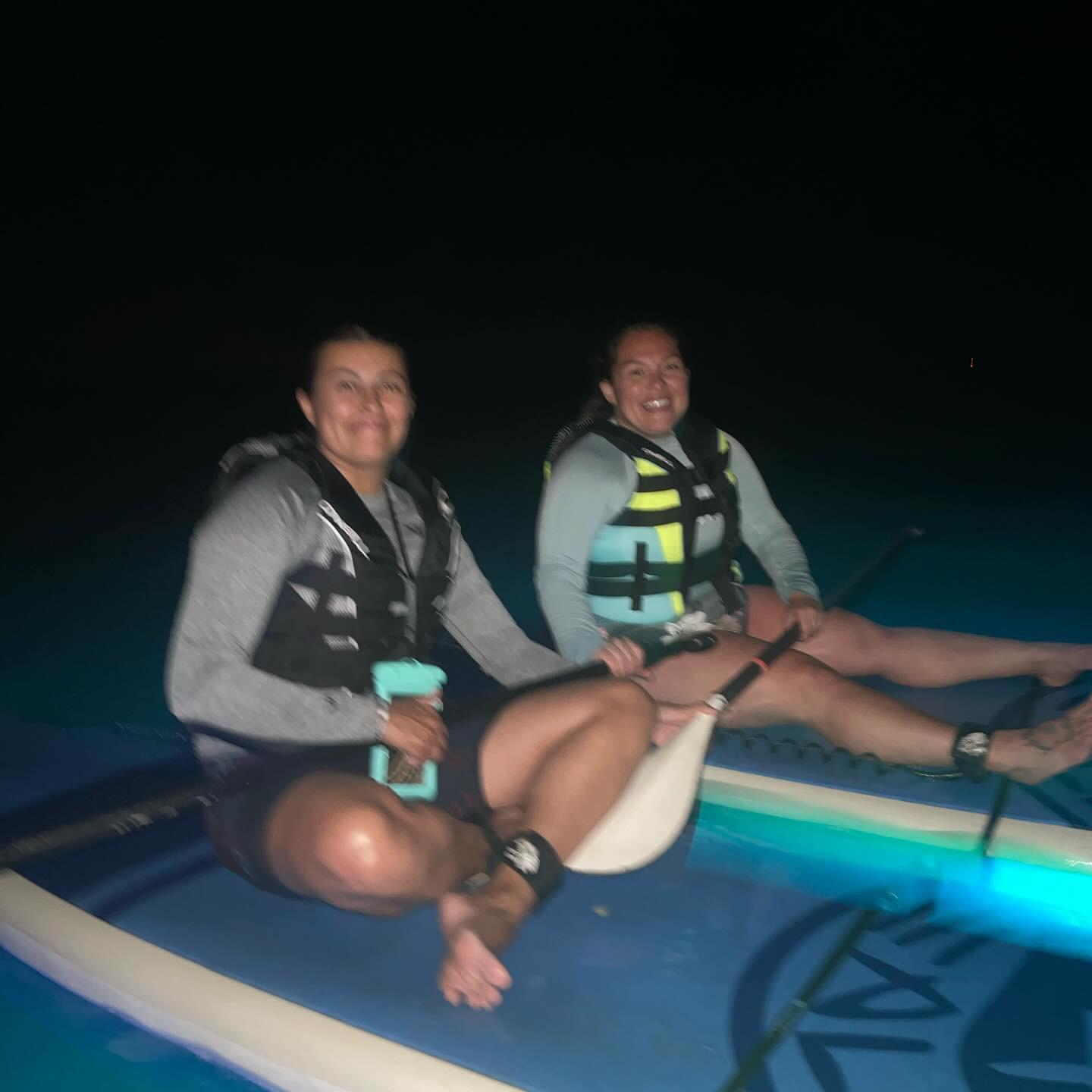 One of the many Hawaiian adventures. Night paddleboarding! Miriah found this randomly when looking up things to do! Sea turtles and the night sky will be forever in our memories.