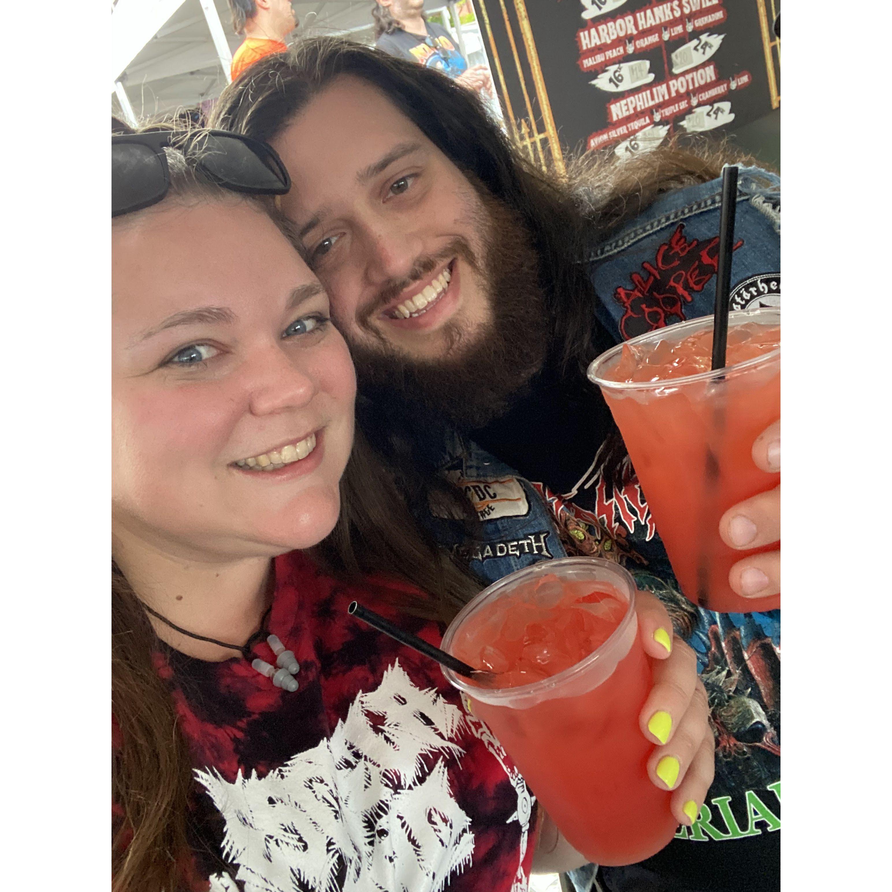 Us at Hell in the Harbor, a 2-day metal music festival.