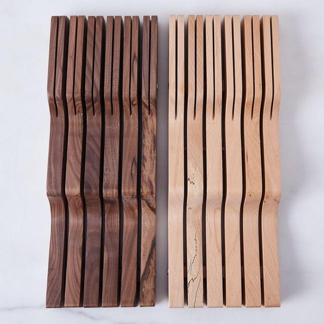 Wood In-Drawer Knife Organizer
