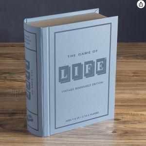 WS Game Company The Game of Life Vintage Bookshelf Edition Board Game Fabric-Wrapped Book Box, 1960-Inspired Gameplay, Collectible Classic for 2-6 Players, Ages 9+
