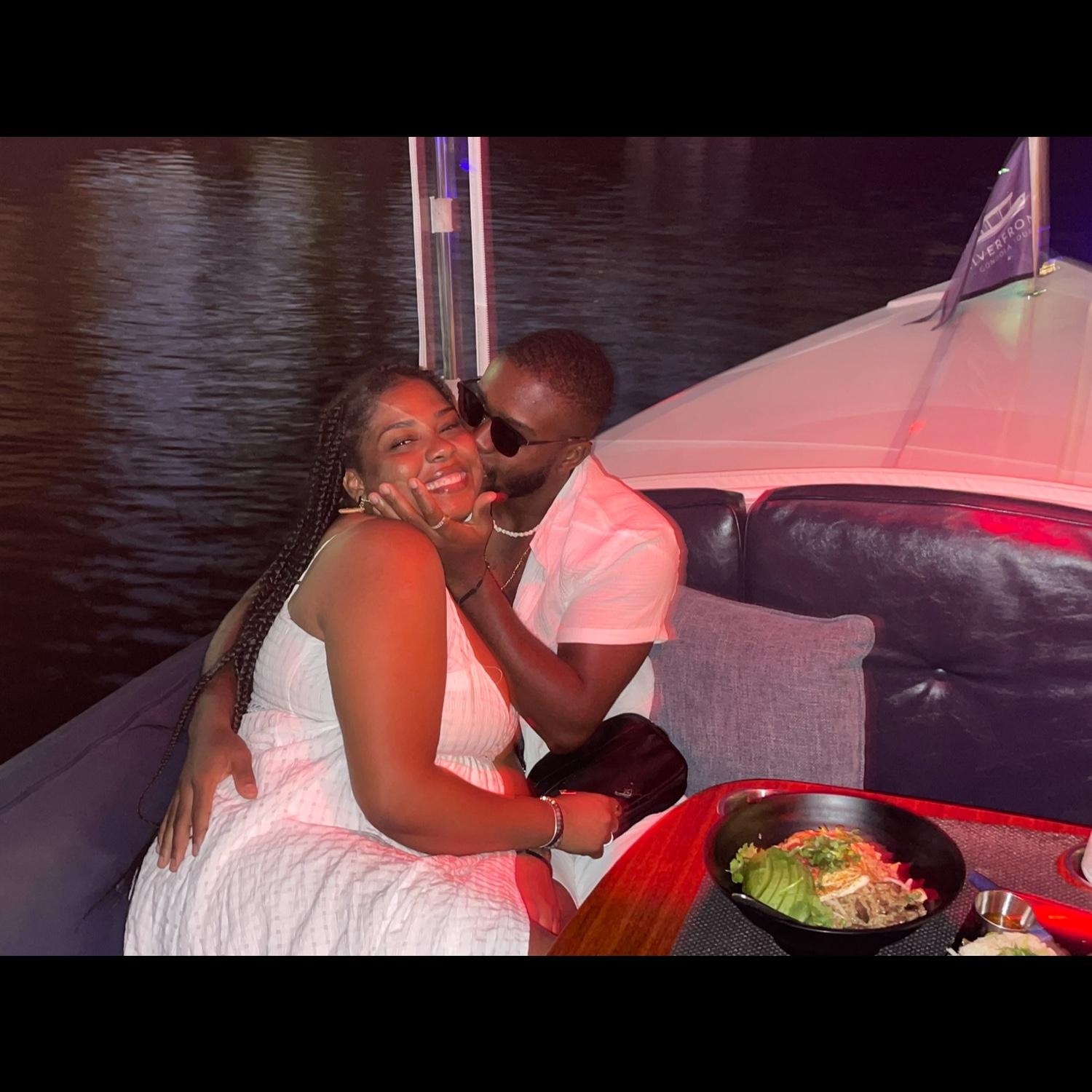 Del’s bday boat dinner