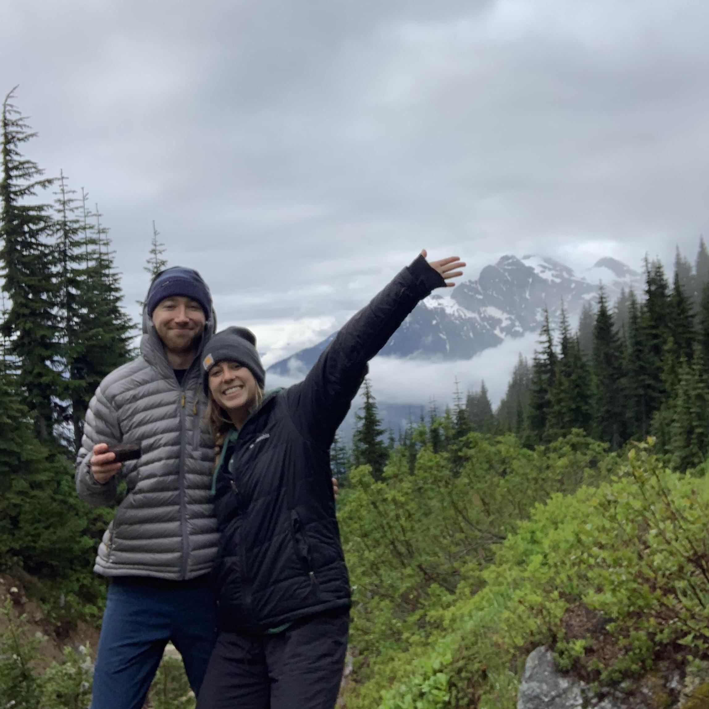 Backpacking on Sawtooth Trail in Washington