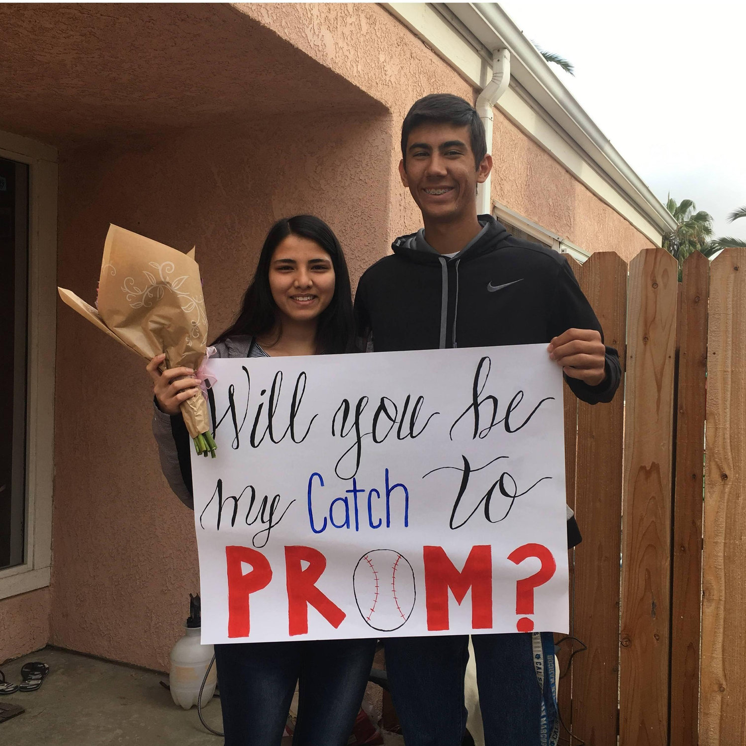 Michael asked Selena to their senior prom!