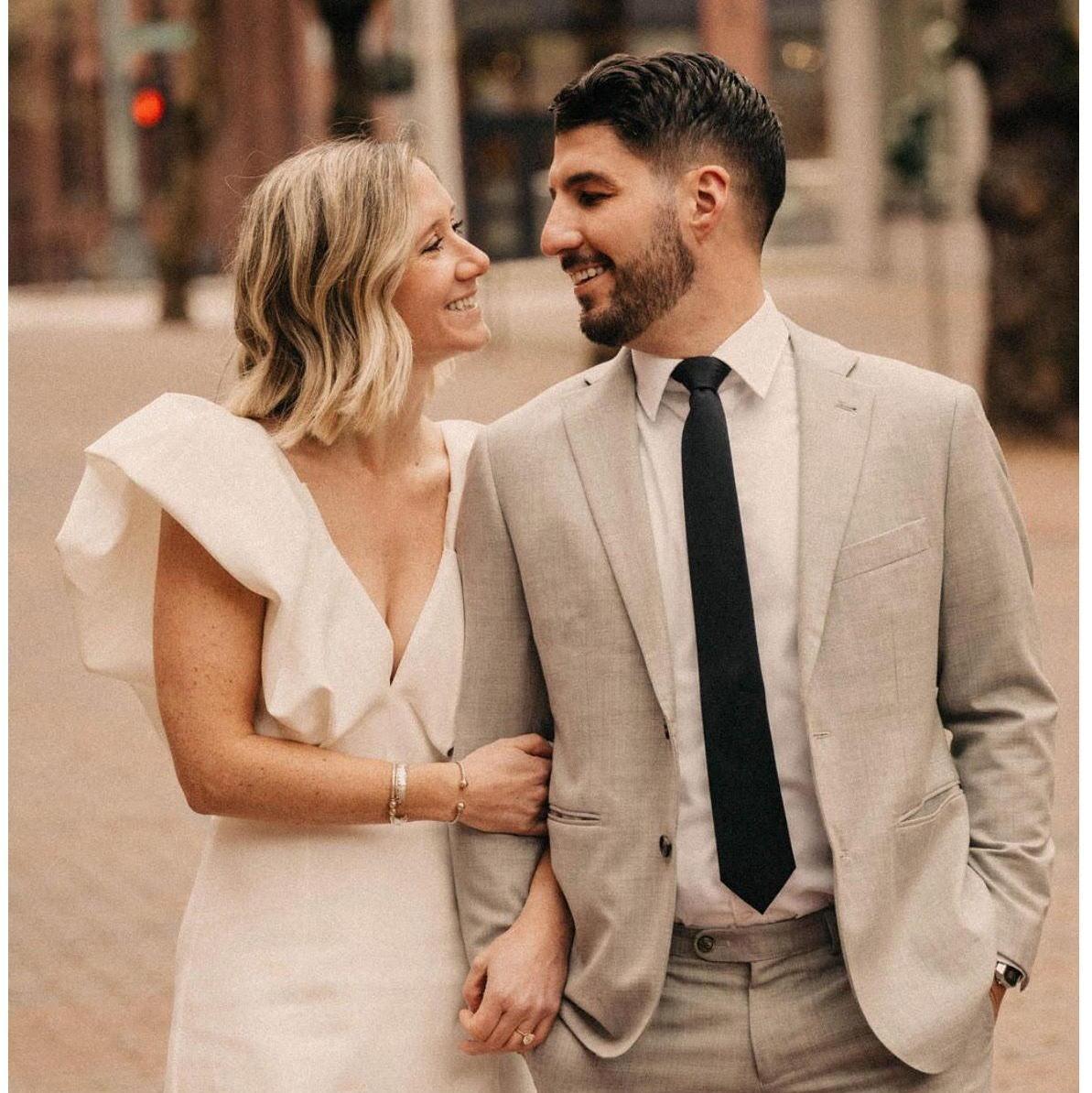 Wandering the streets of Pioneer Square dressed to the nines got us some funny looks!