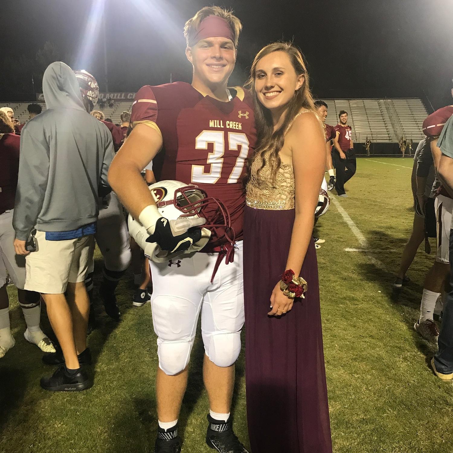 Senior year homecoming court game - October 2017