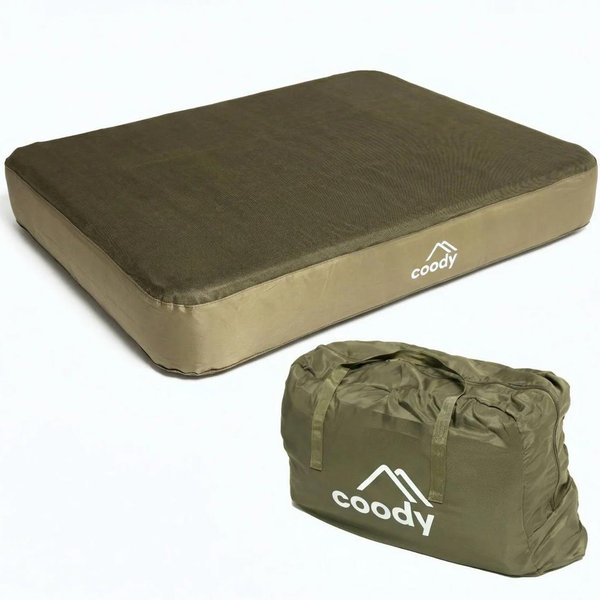 Coody Air Mattress Green Queen – Premium Air Bed with Built-in Pump