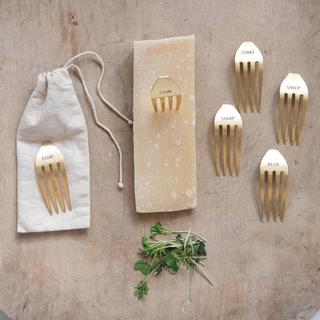 Fork Cheese Markers, Set of 6