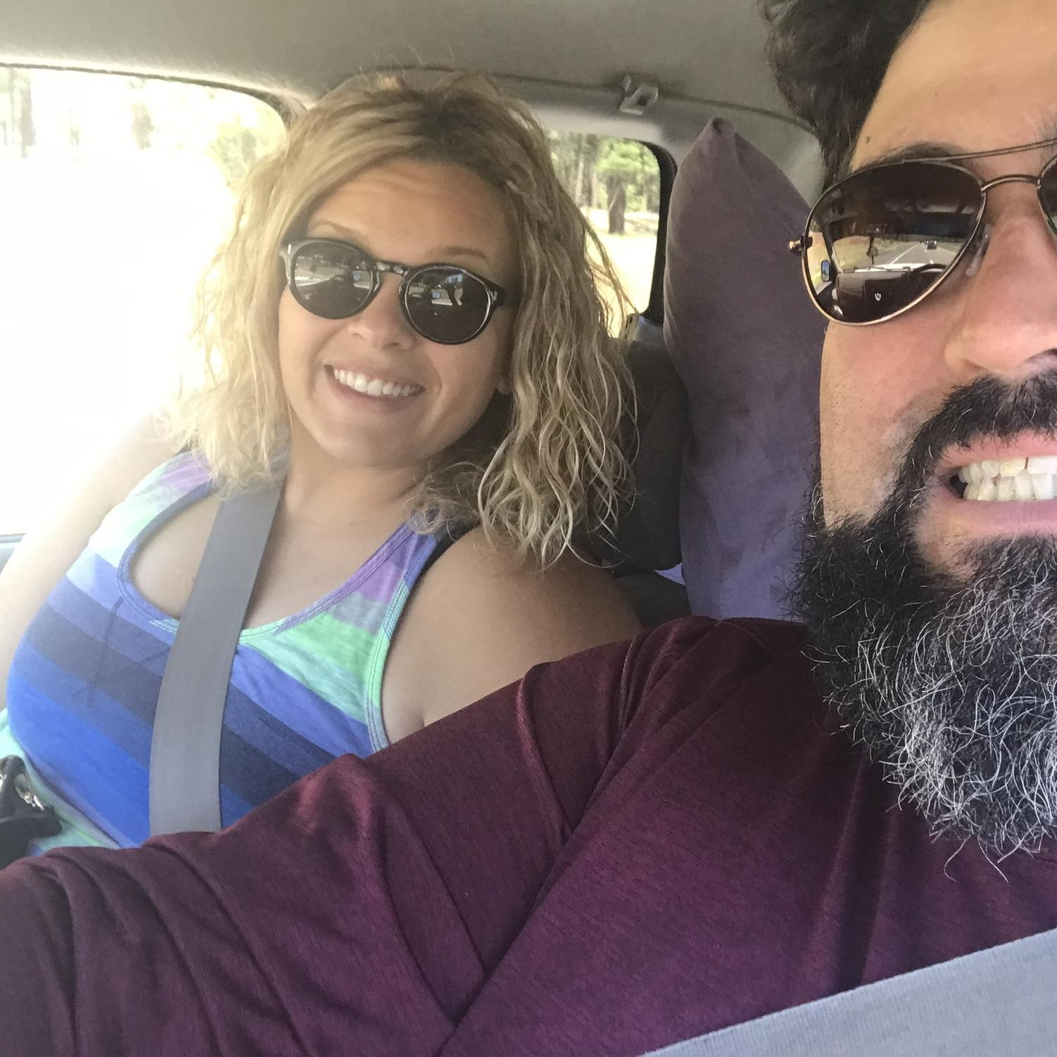 Road trip for camping in Williams, AZ. Listening to cassette tapes in Carlos' classic truck (it's an '01)