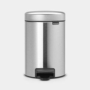 Trash Can 0.8 gallon (3 liter) - Matte Steel