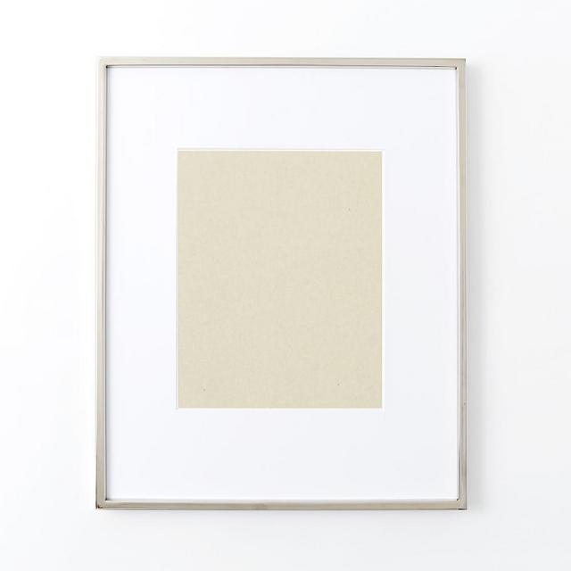 Gallery Frame, Polished Nickel, 13"x16"