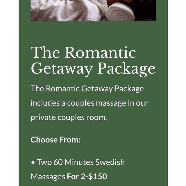 60 minute Couples Massage