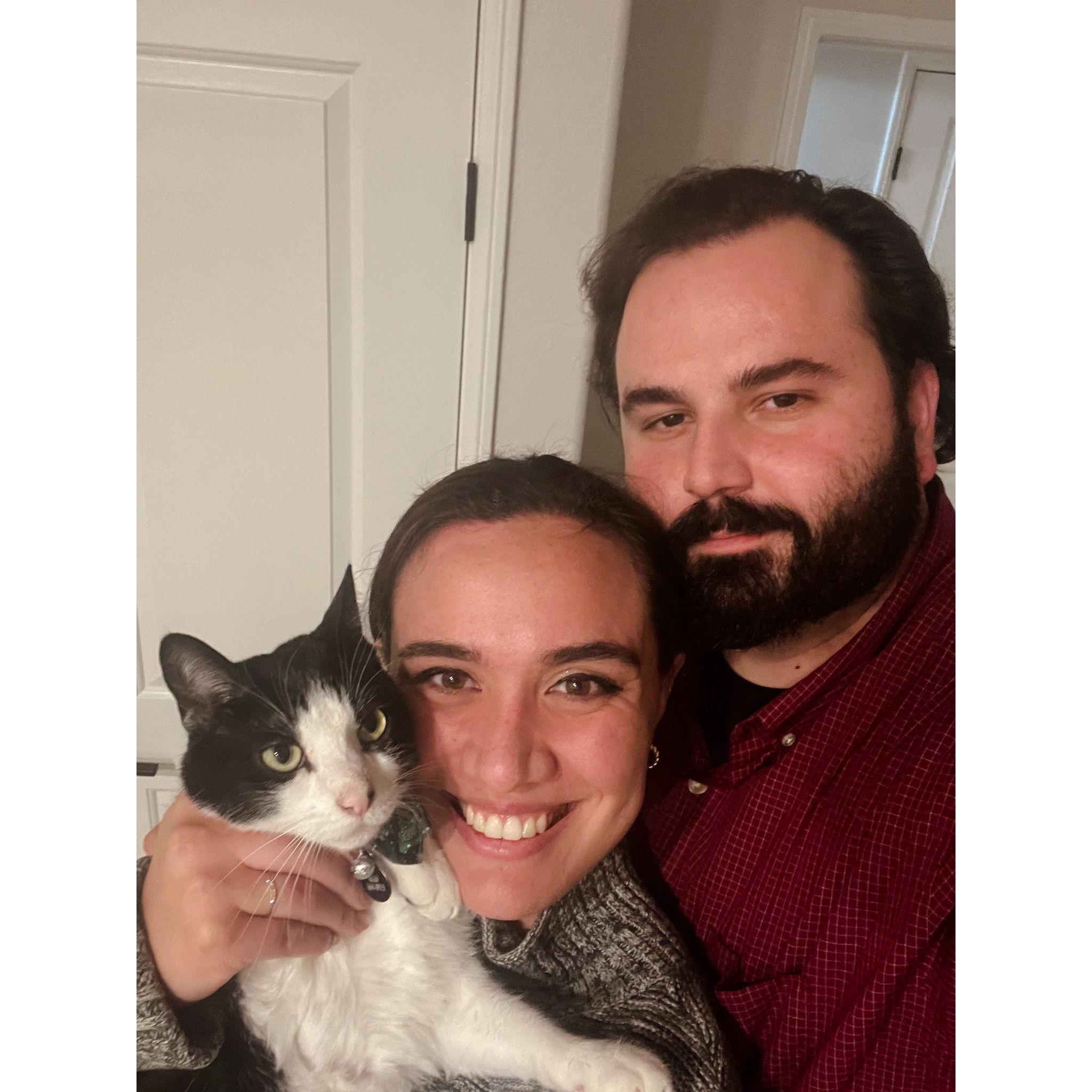 A family photo with our cat Phoenix!