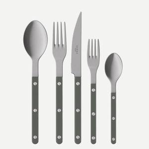 Sabre Bistrot Vintage Solid, Dark grey Flatware Set