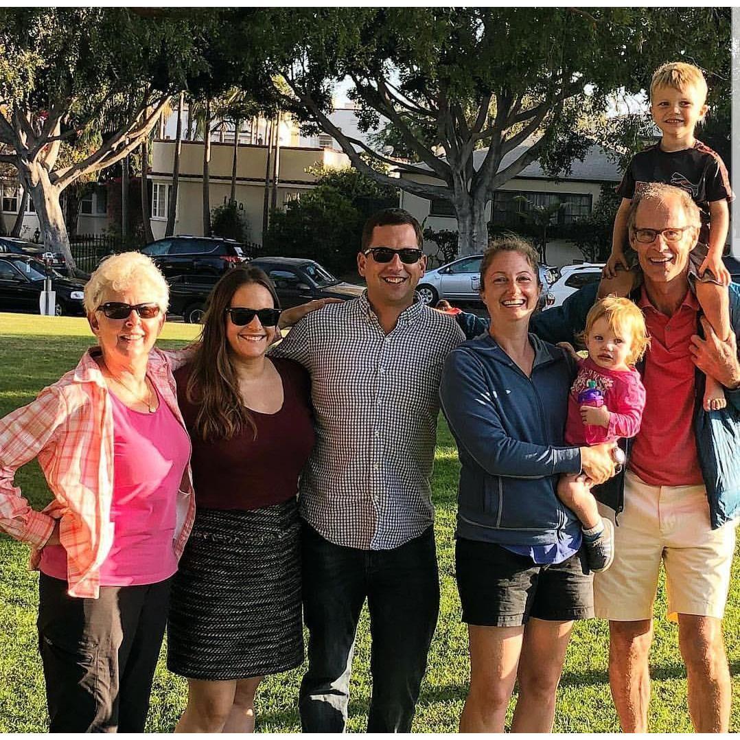 Bruce's family visiting
