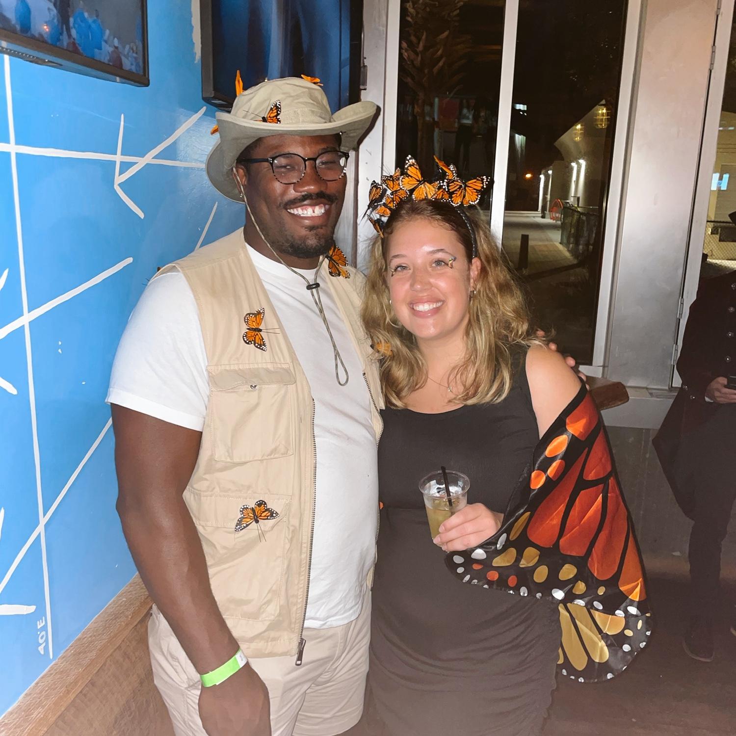 a butterfly and her catcher
