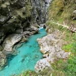 Walk through the Tolmin Gorges
