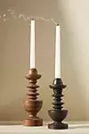 Anna Spiro Wooden Taper Candle Holder