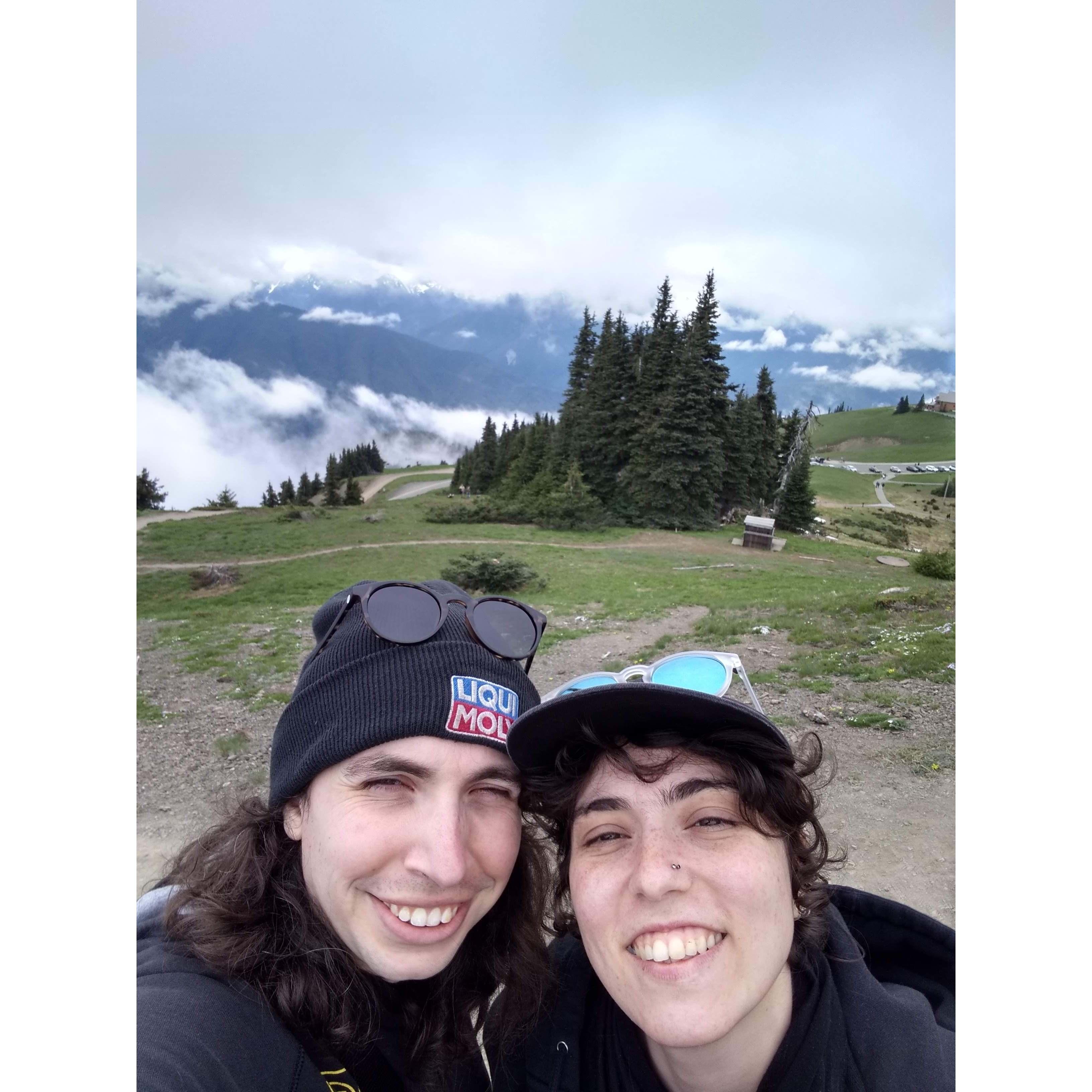 Rex and Yara on Hurricane Ridge