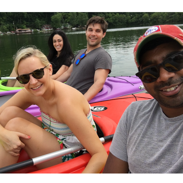 Kayaking with the crew!
Rural New Jersey, July 4th Weekend, 2016