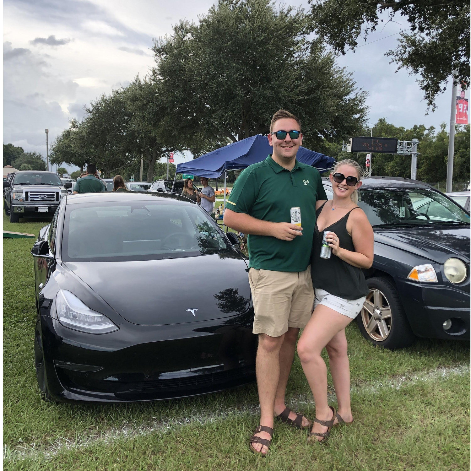 First tailgate together post-grad!