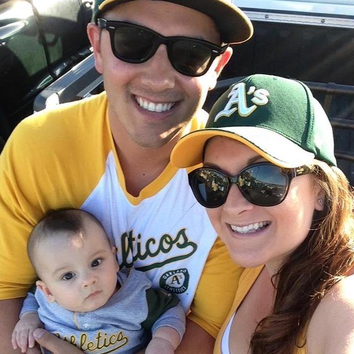 Zeke's first A's game