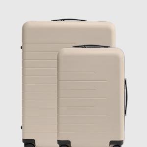Carry-On & Large Check-In Suitcase Set in Tan