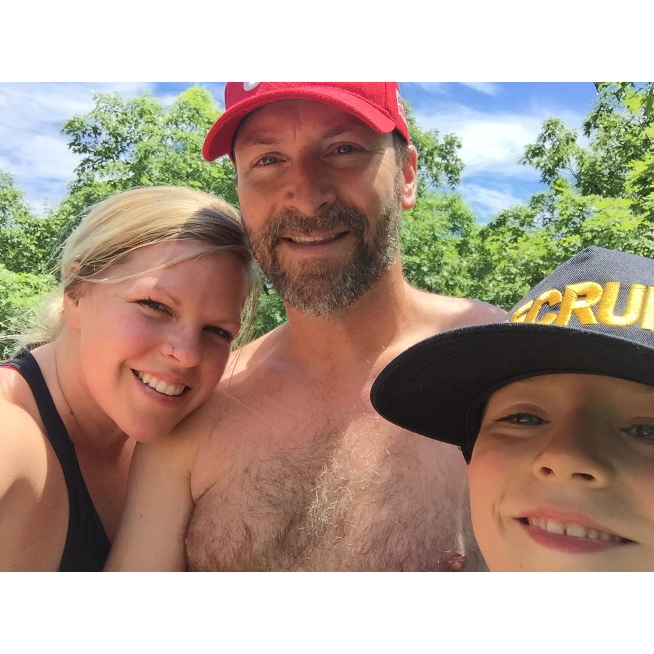 A very hot summer day hike