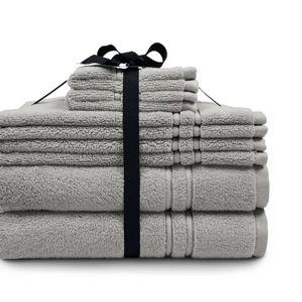 Hotelier Spa Luxe Towel 6-piece Set Light Grey