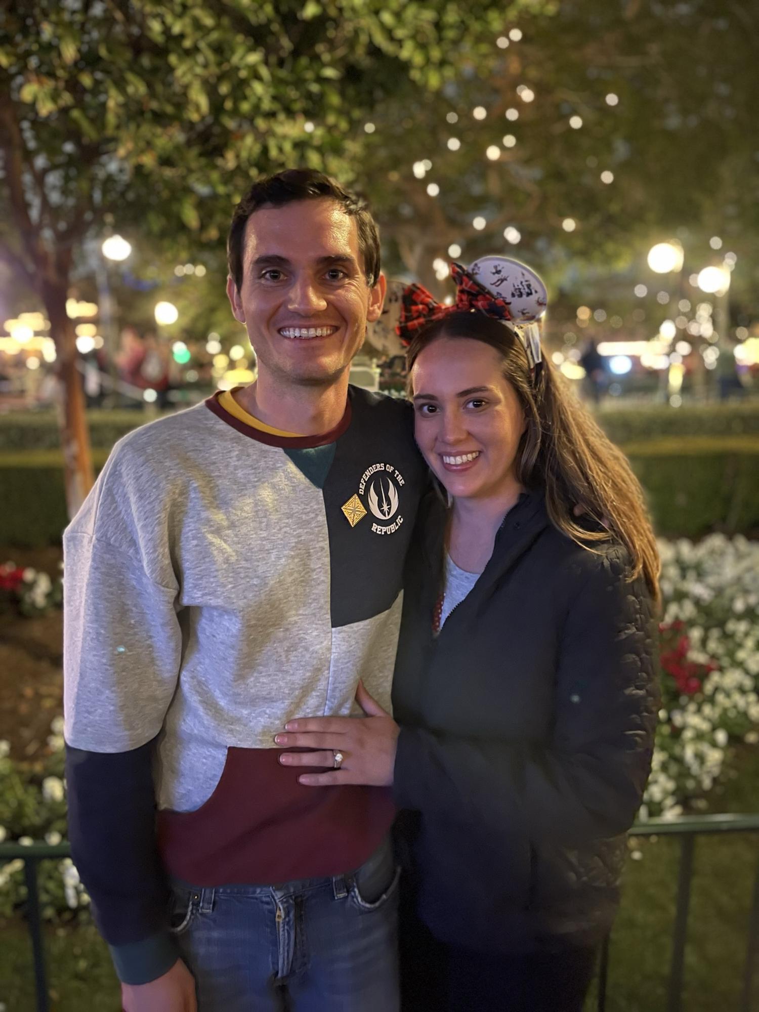 Our engagement night at Disneyland 🥰