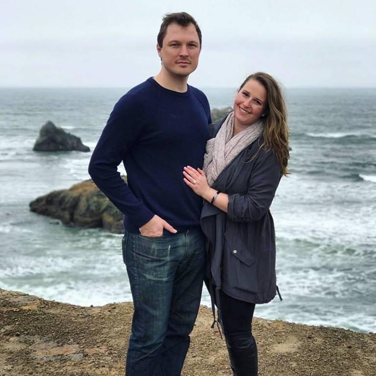 This was taken right after Greg proposed!