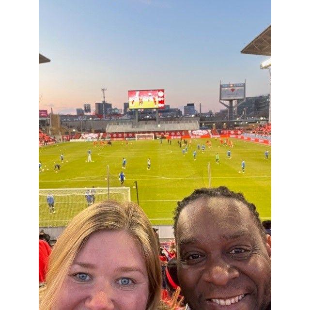 Cheering on Team Canada