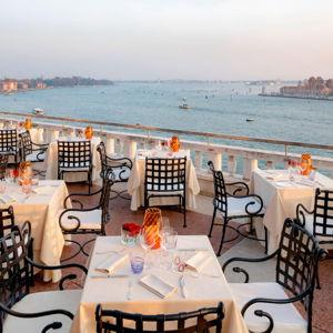 Fancy dinner at Hotel Danieli in Venice